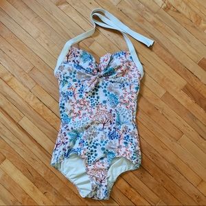 Vintage inspired one piece swimsuit